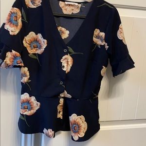 Blu Pepper Floral blouse